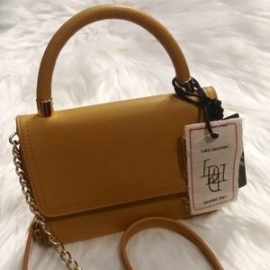 Mustard Top Handle Crossbody Wallet